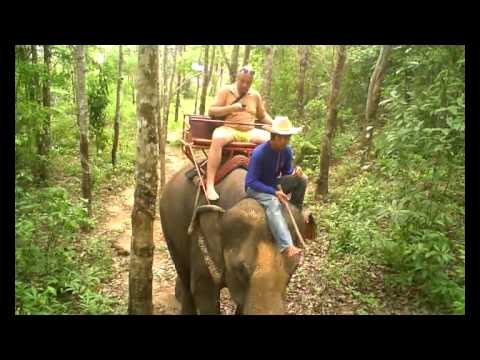 Výlet na slonech Koh Chang Thajsko